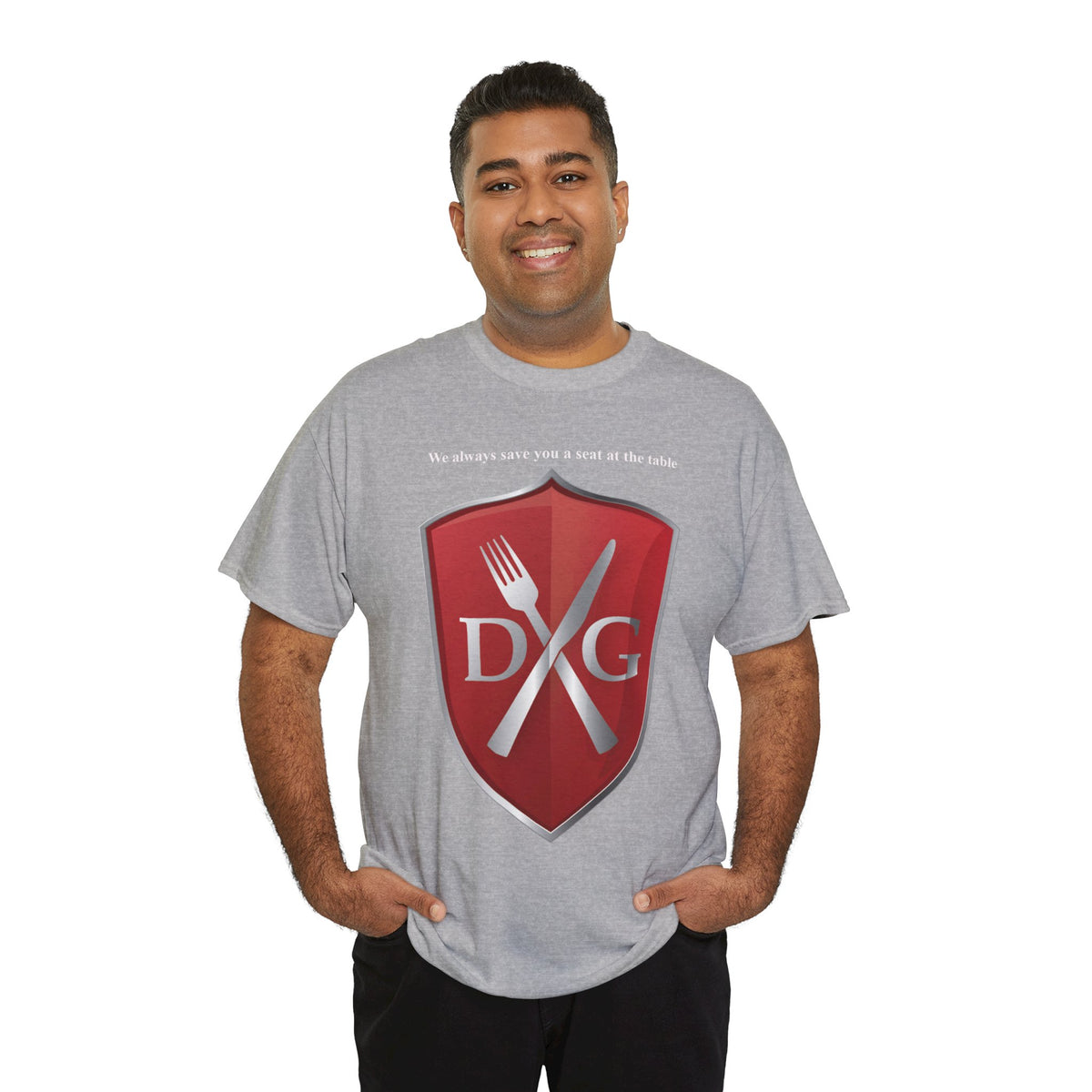 The Dinner and a Game branded shirt