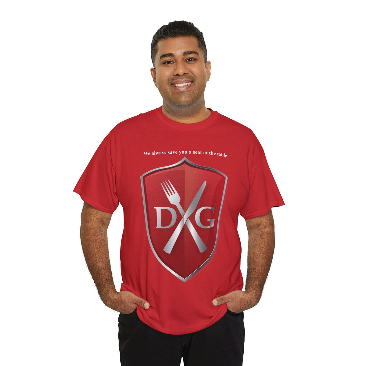The Dinner and a Game branded shirt
