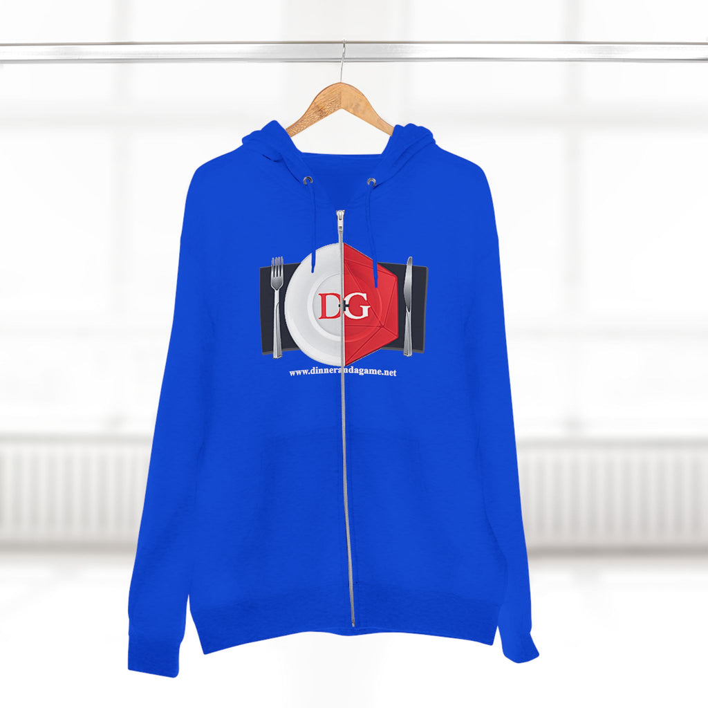 Dinner and a Game Zipper front hoodie