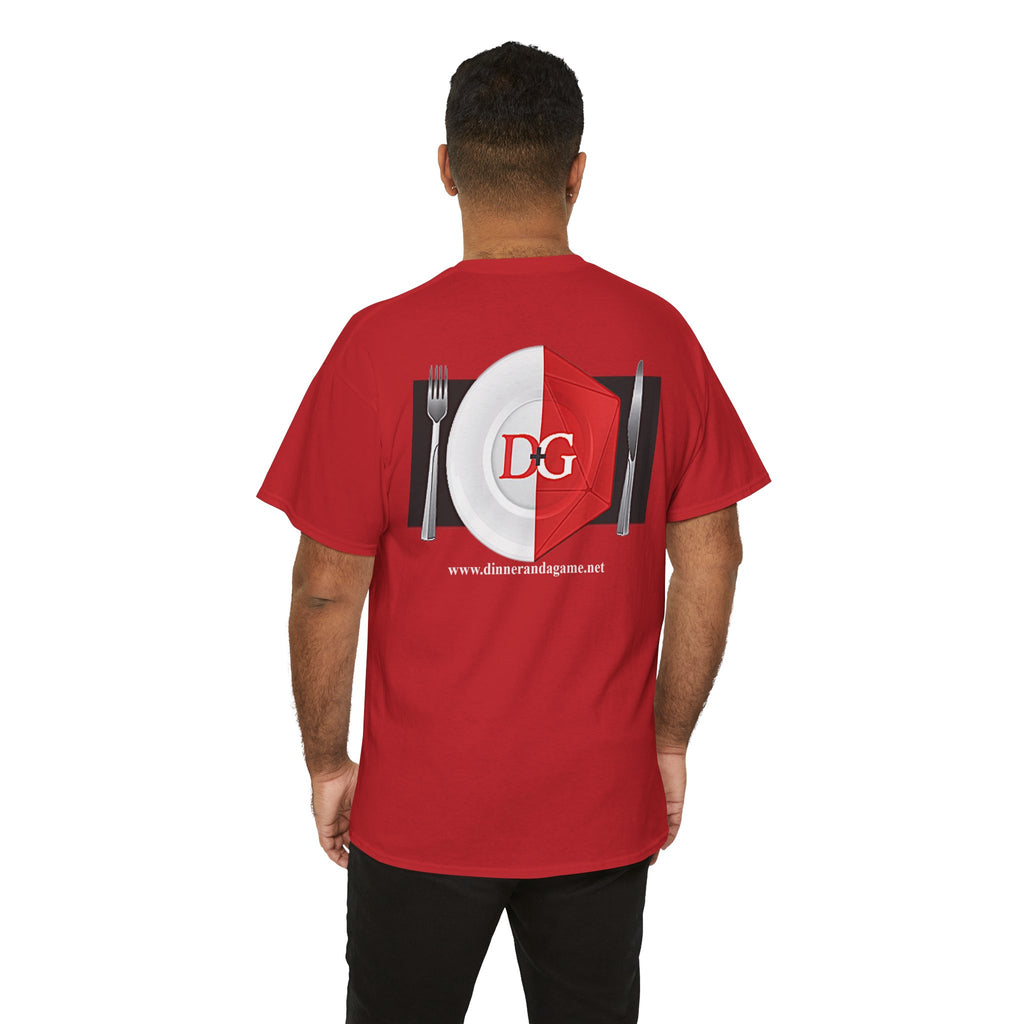The Dinner and a Game branded shirt