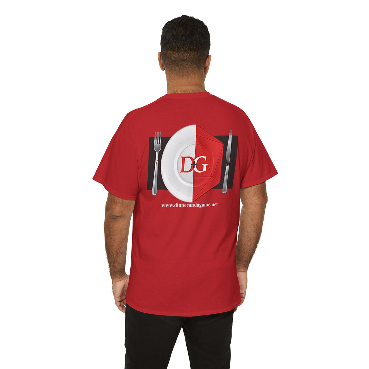 The Dinner and a Game branded shirt
