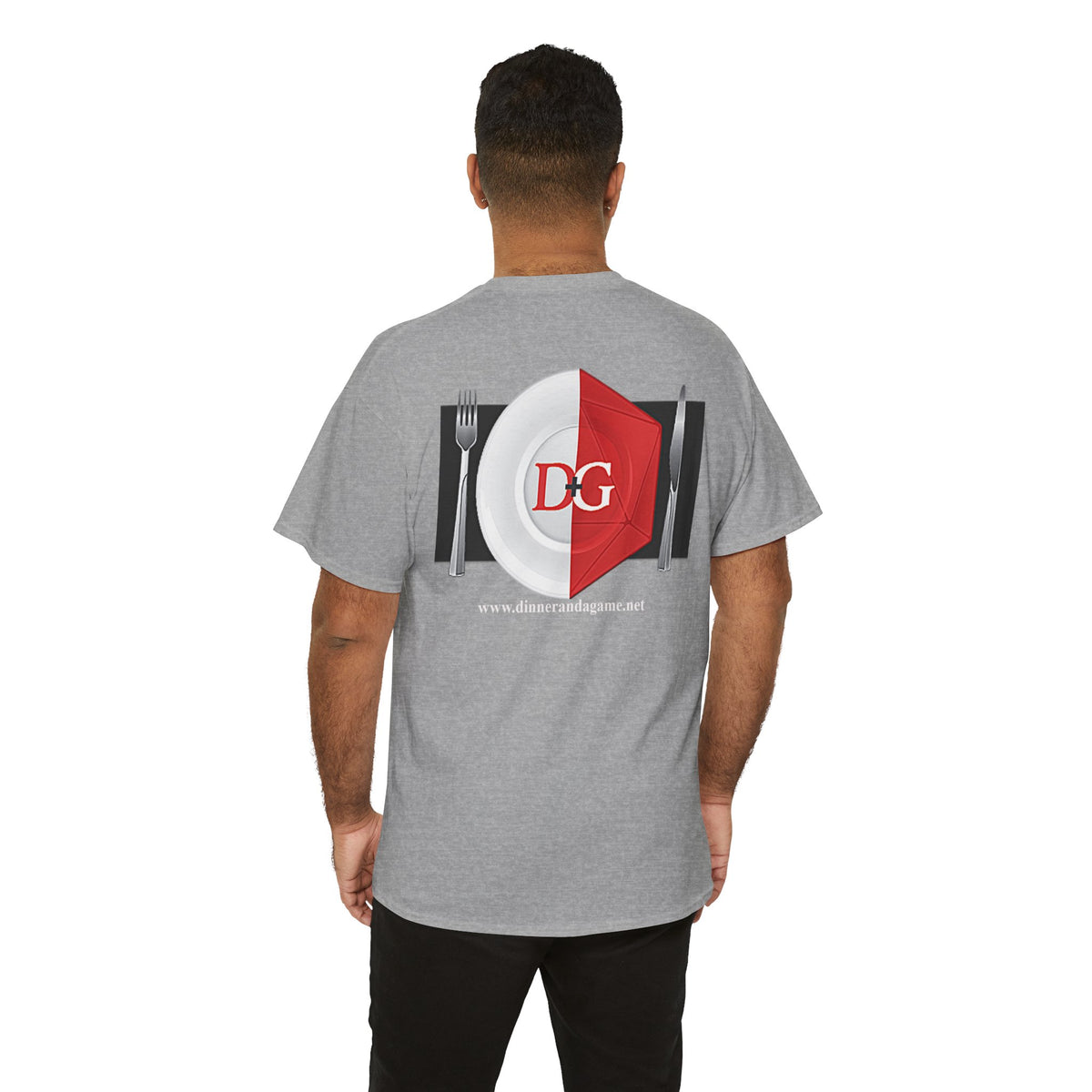 The Dinner and a Game branded shirt