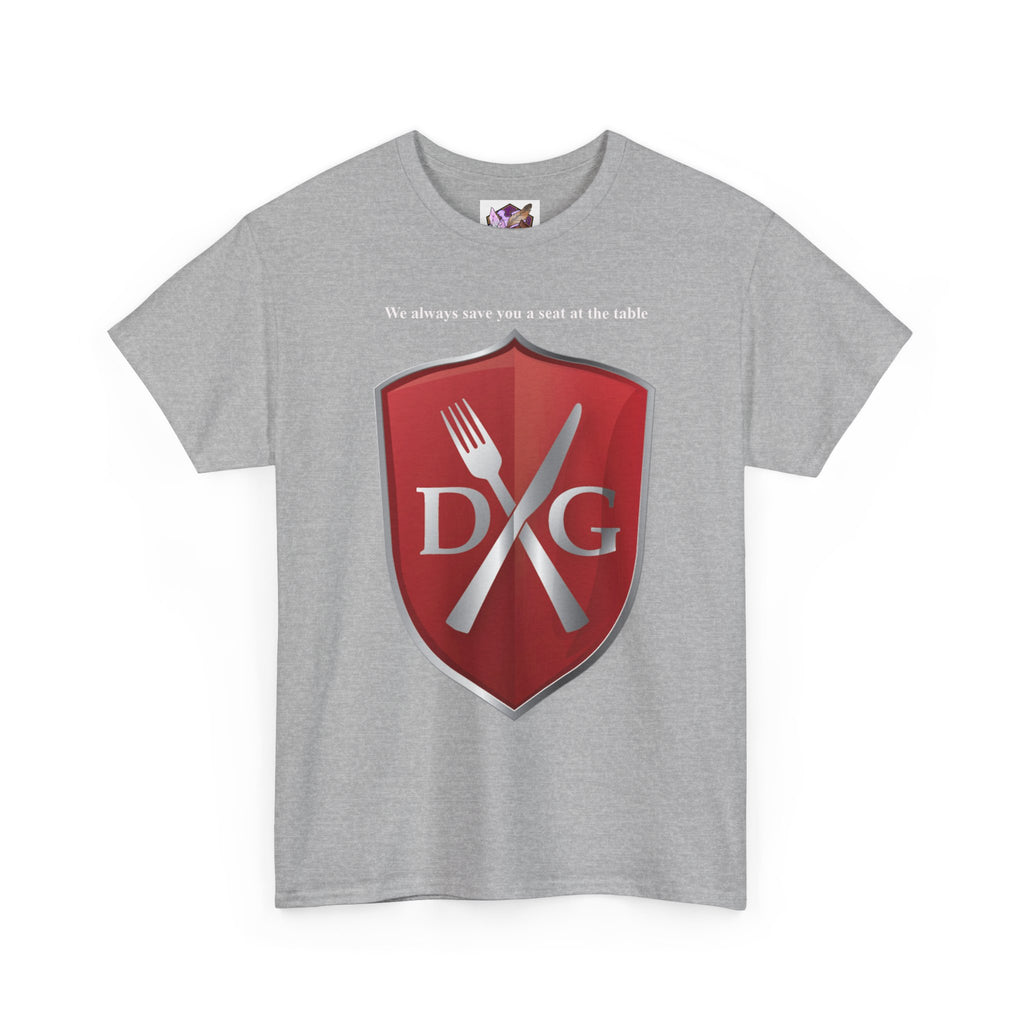The Dinner and a Game branded shirt