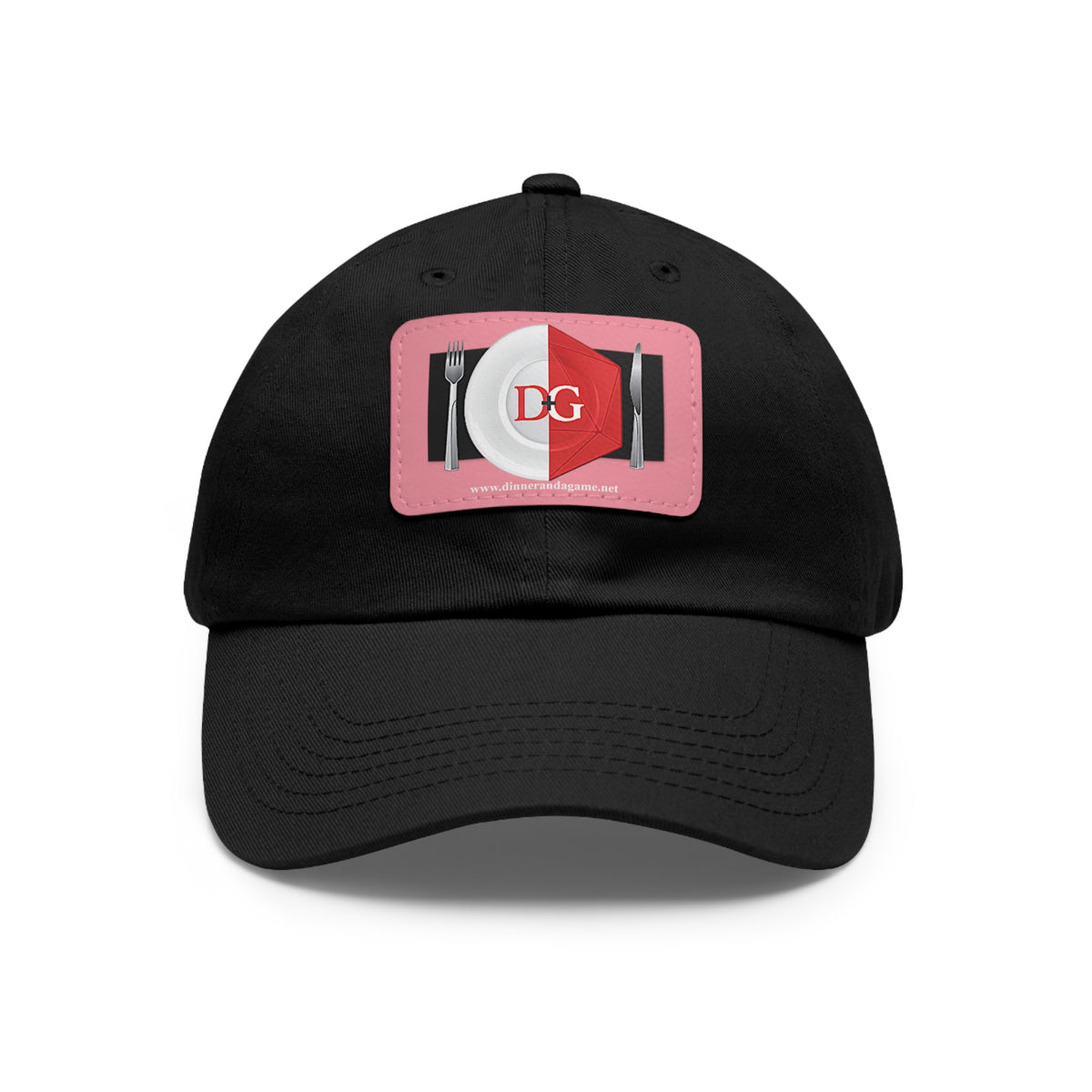 Dinner and a Game's Leather Patch Dad Hat