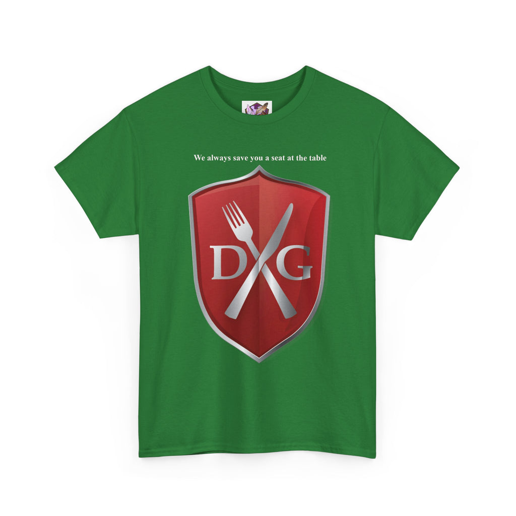 The Dinner and a Game branded shirt