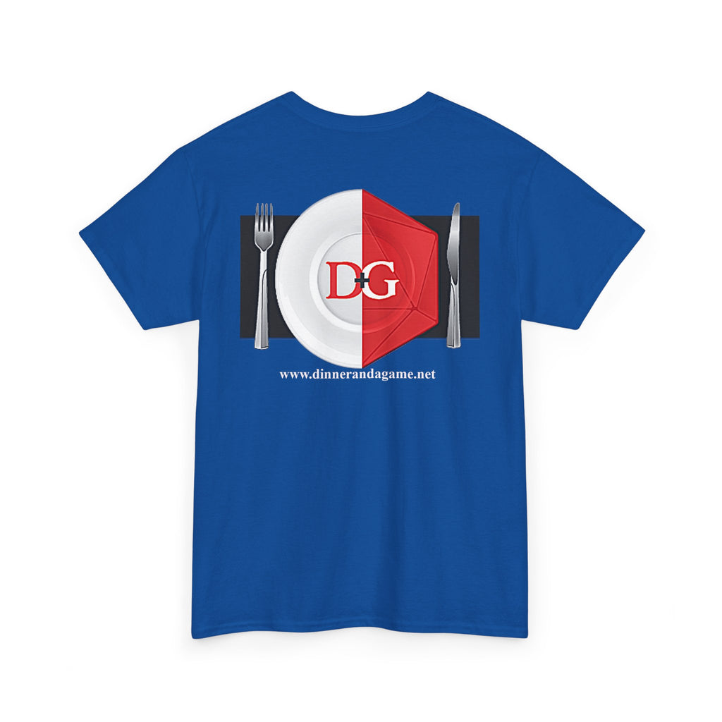 The Dinner and a Game branded shirt