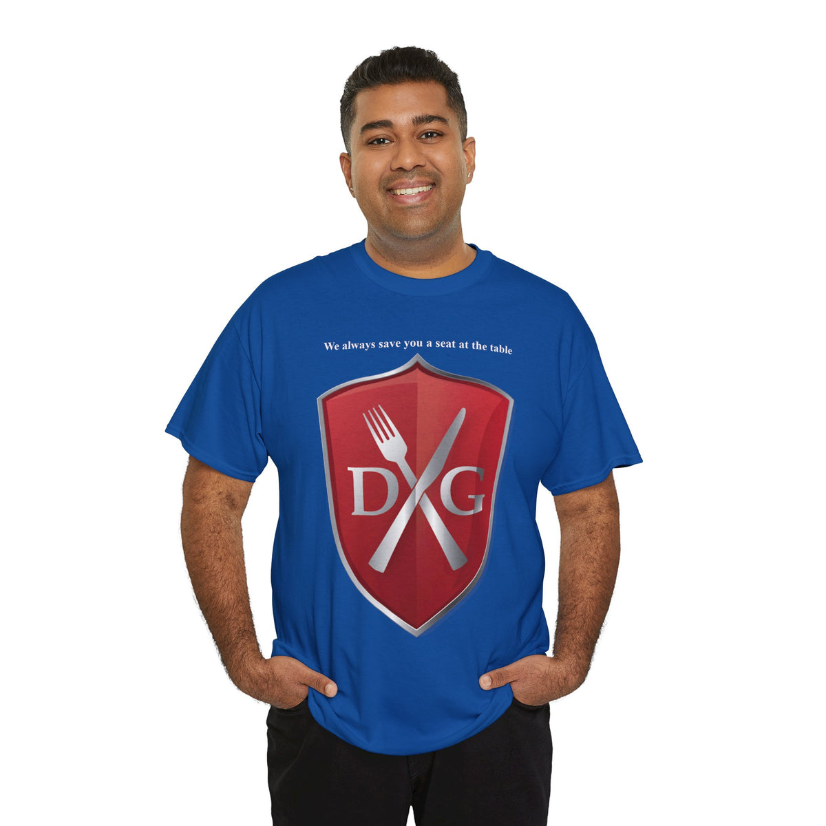 The Dinner and a Game branded shirt