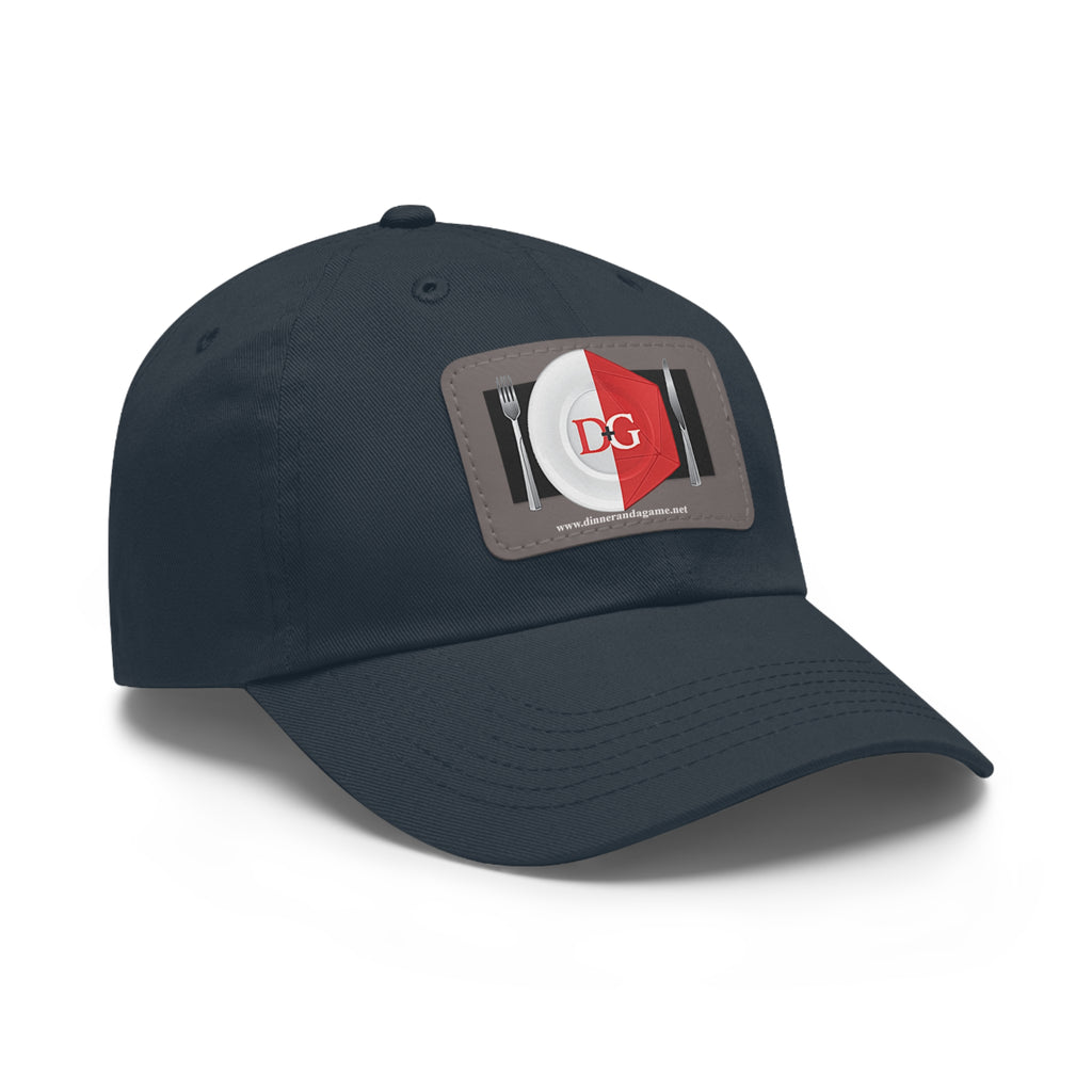 Dinner and a Game's Leather Patch Dad Hat