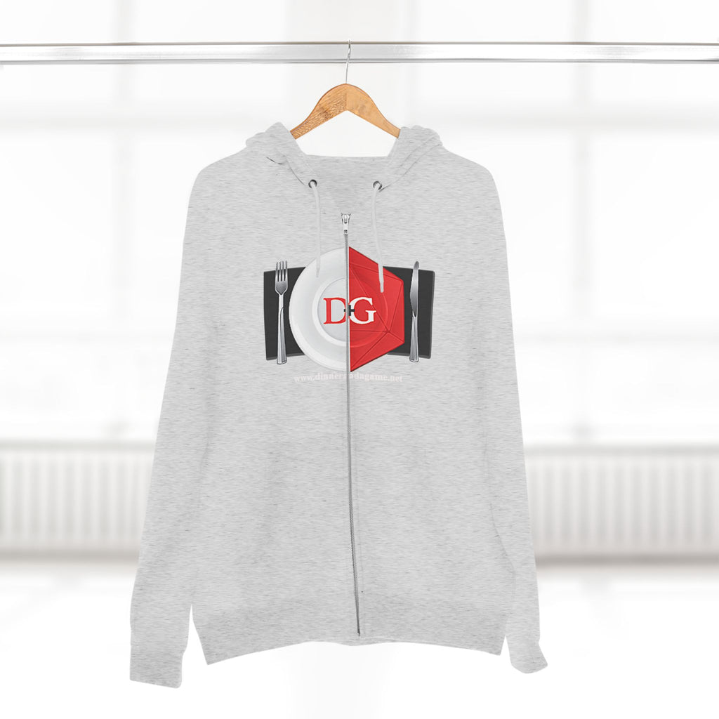 Dinner and a Game Zipper front hoodie