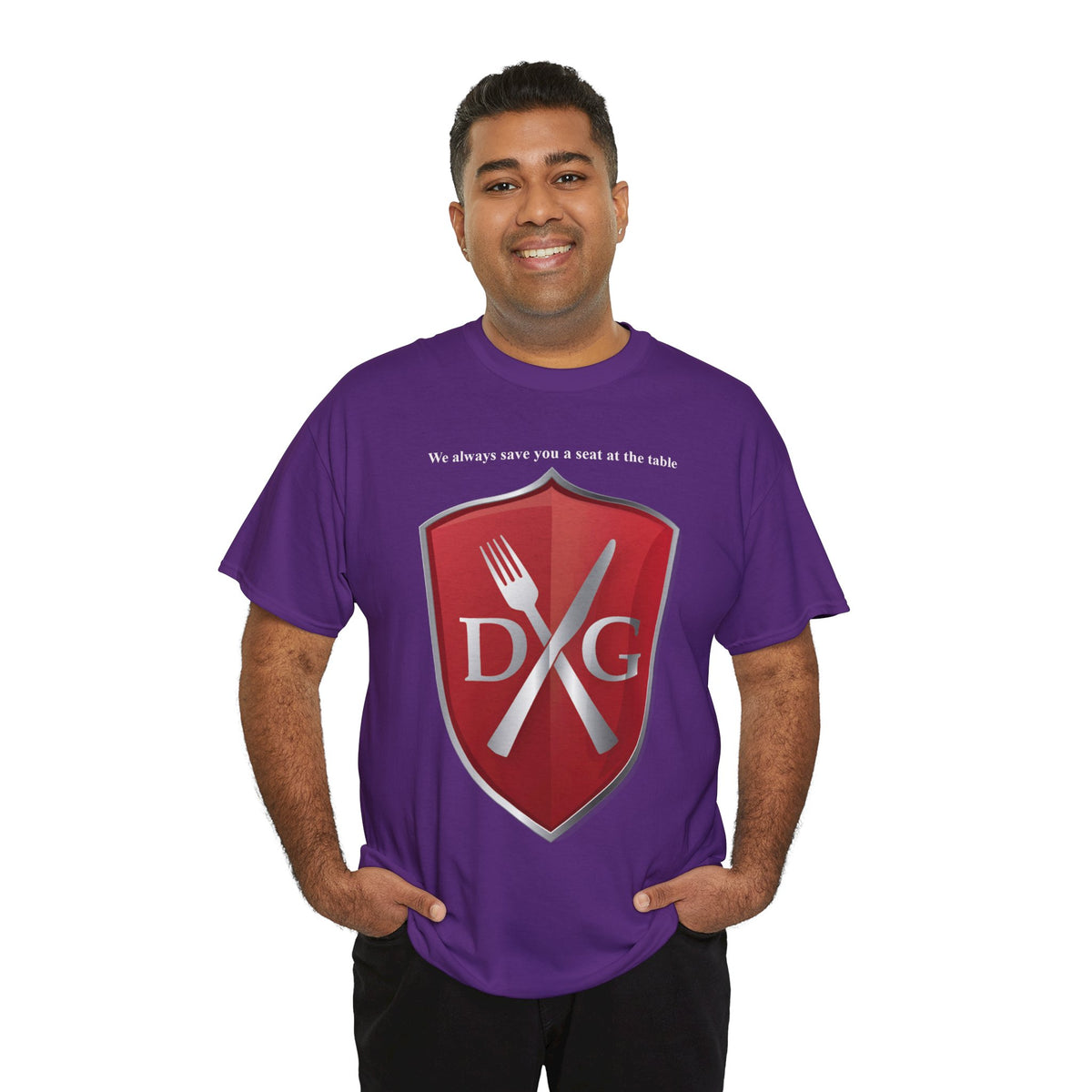 The Dinner and a Game branded shirt