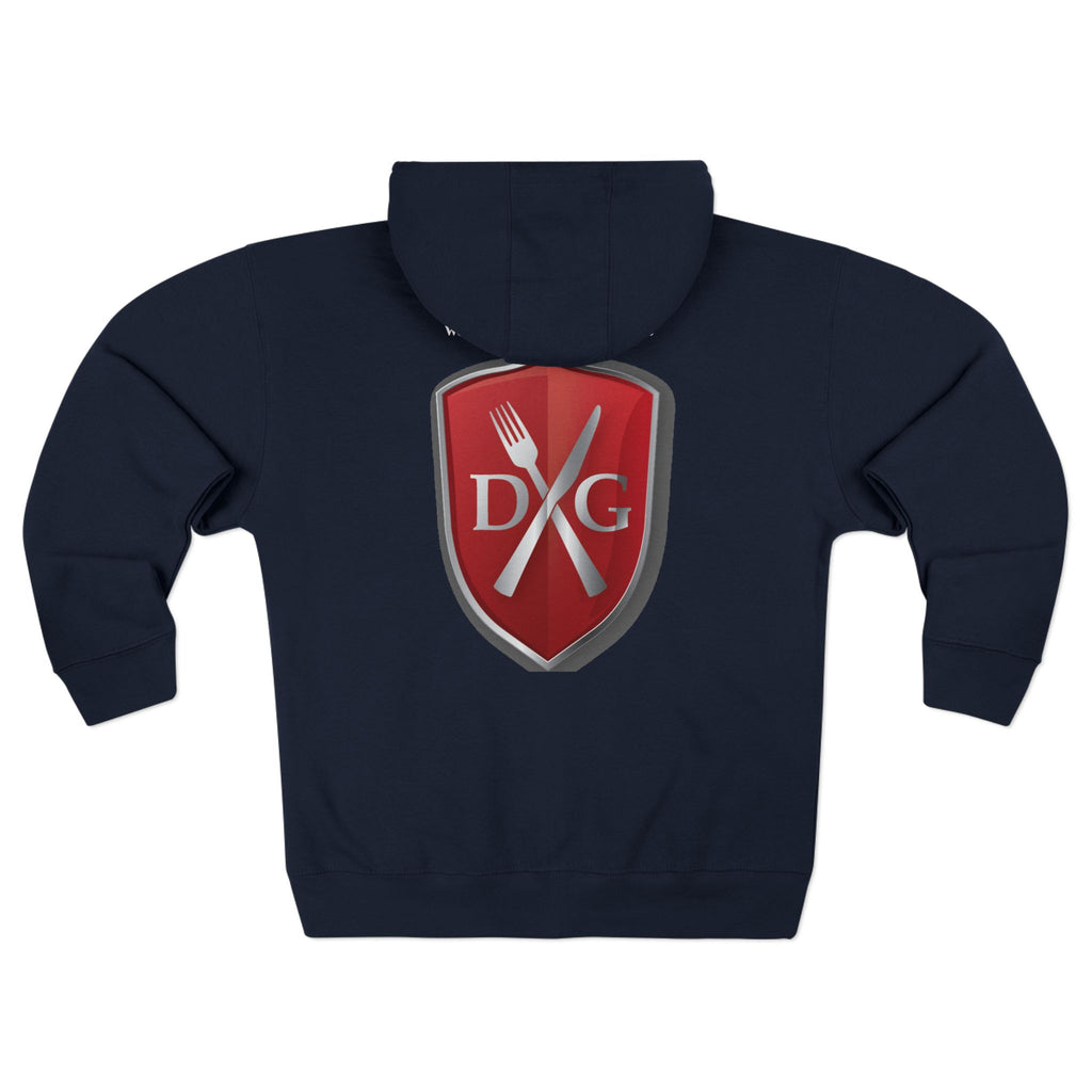 Dinner and a Game Zipper front hoodie