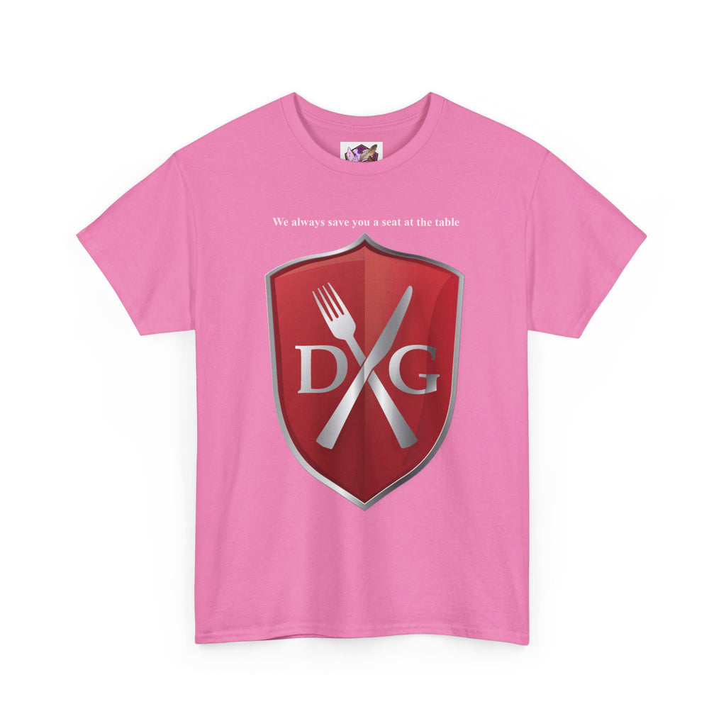 The Dinner and a Game branded shirt