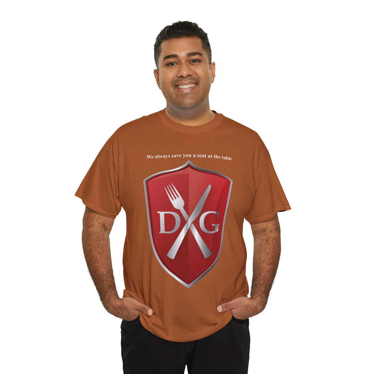 The Dinner and a Game branded shirt