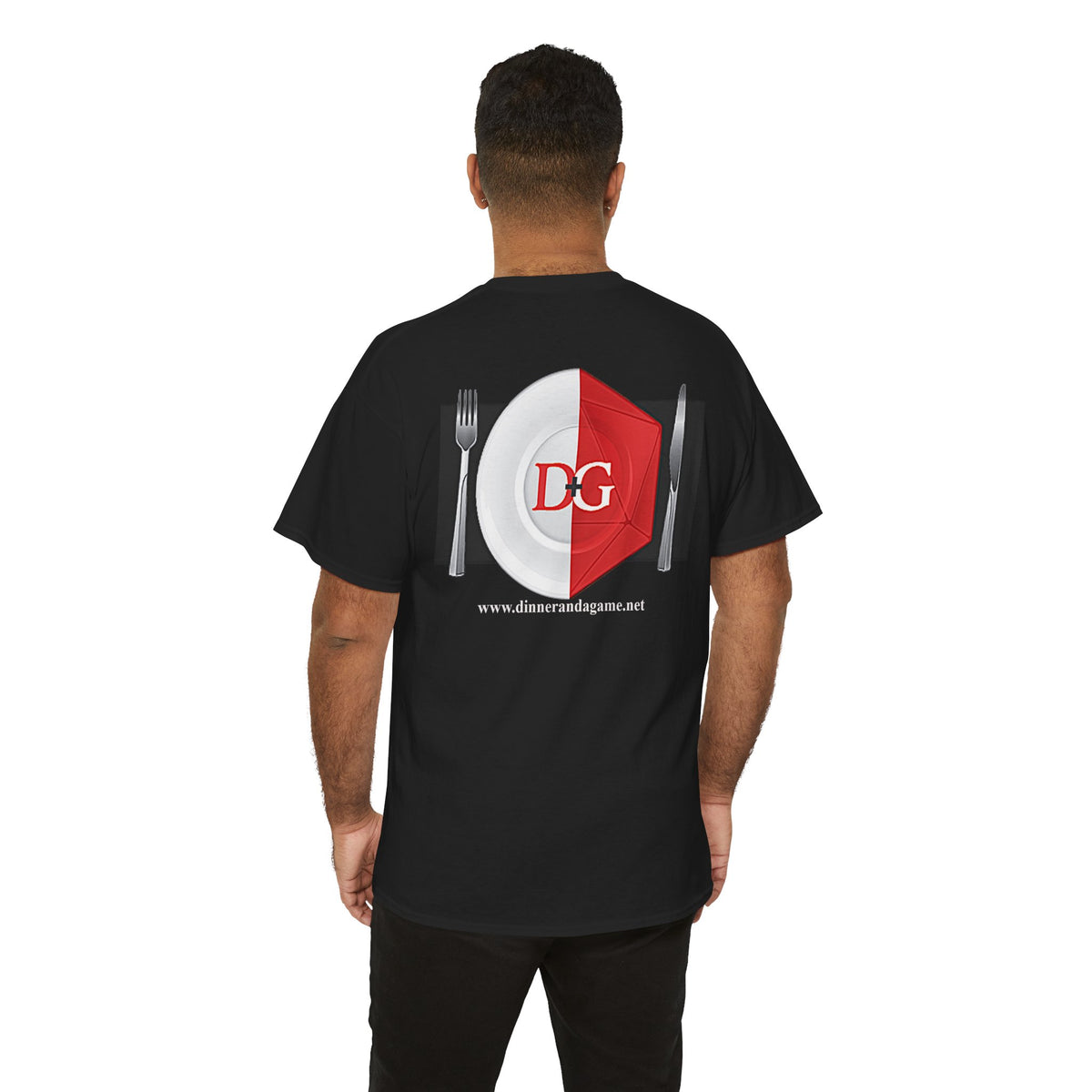 The Dinner and a Game branded shirt