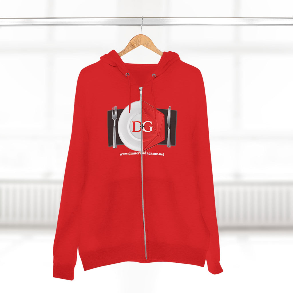 Dinner and a Game Zipper front hoodie