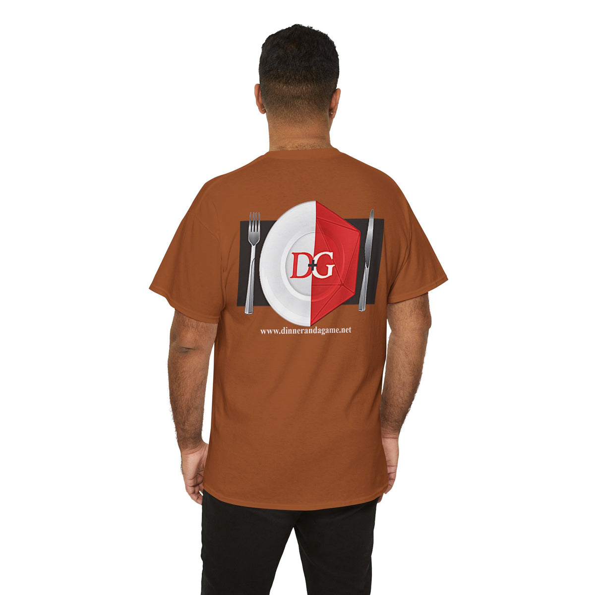 The Dinner and a Game branded shirt