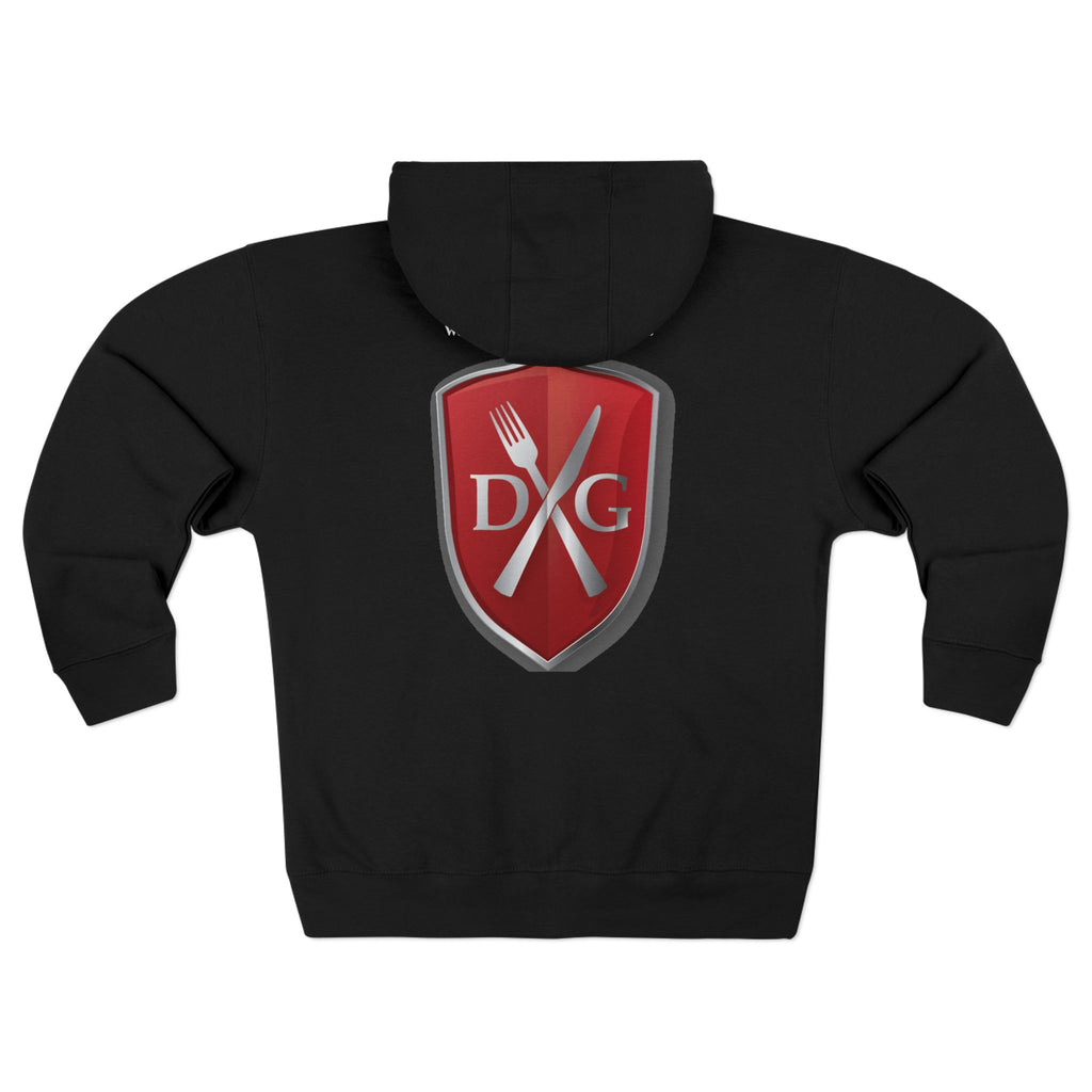 Dinner and a Game Zipper front hoodie