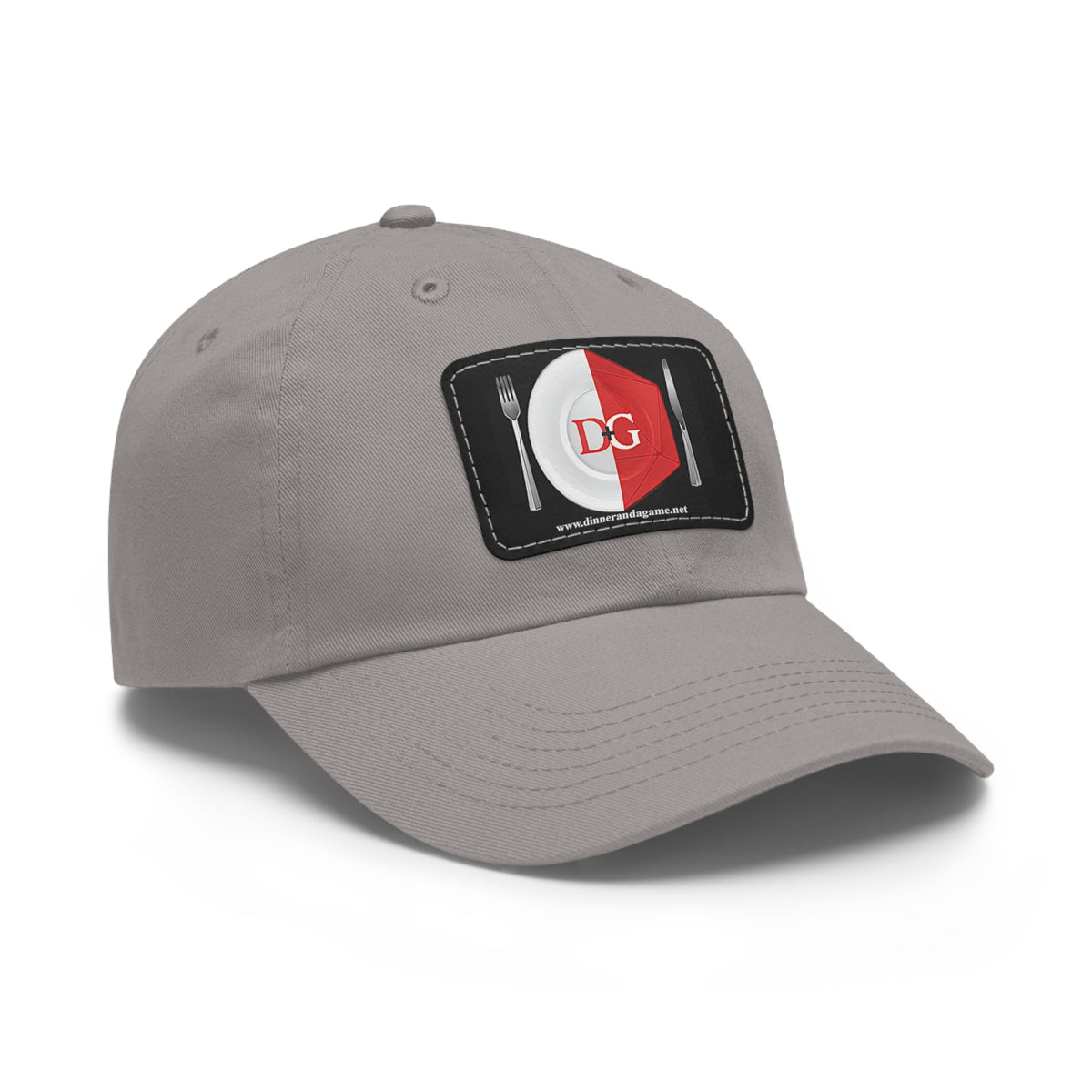 Dinner and a Game's Leather Patch Dad Hat