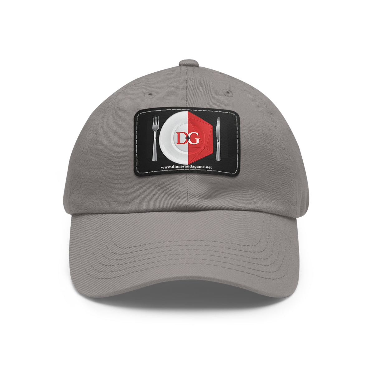 Dinner and a Game's Leather Patch Dad Hat