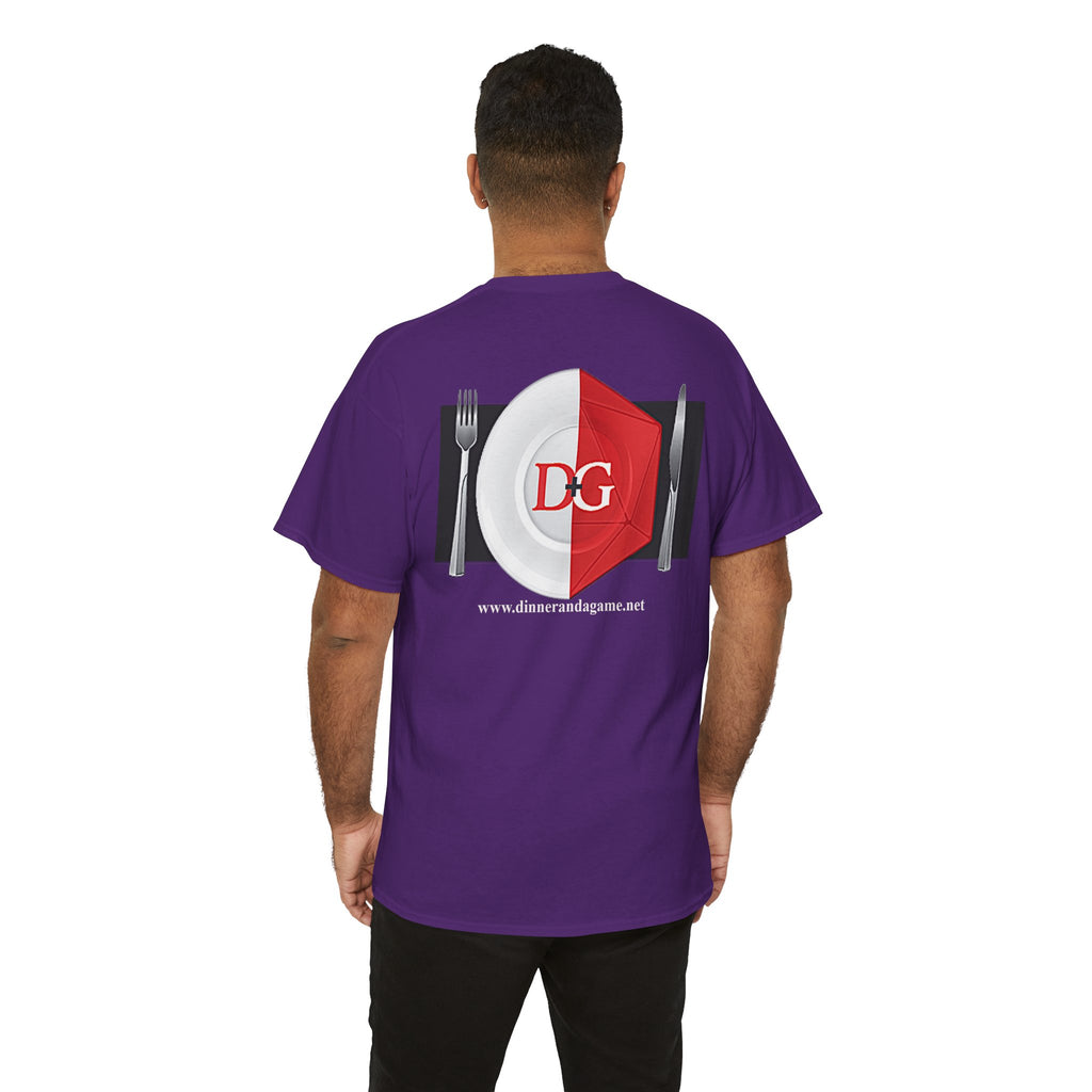 The Dinner and a Game branded shirt