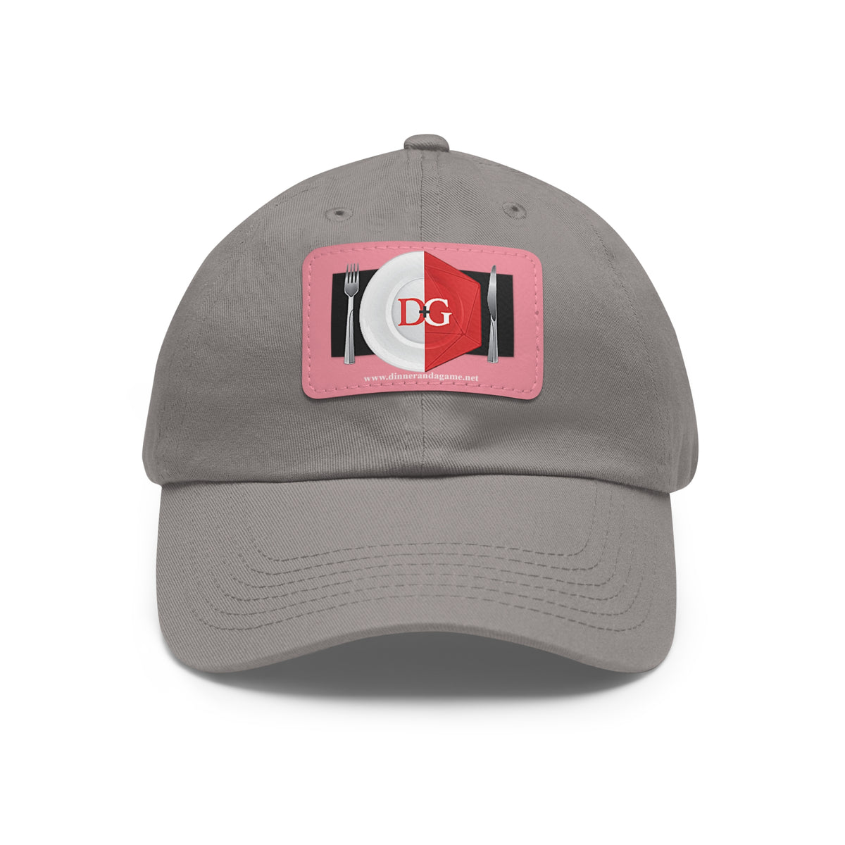 Dinner and a Game's Leather Patch Dad Hat