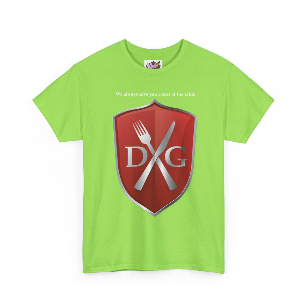 The Dinner and a Game branded shirt