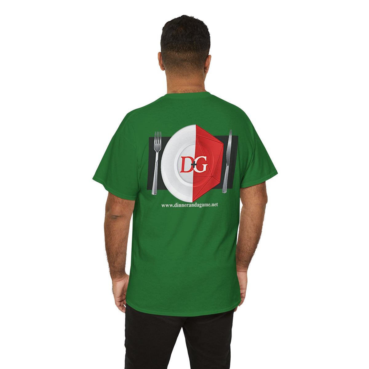 The Dinner and a Game branded shirt