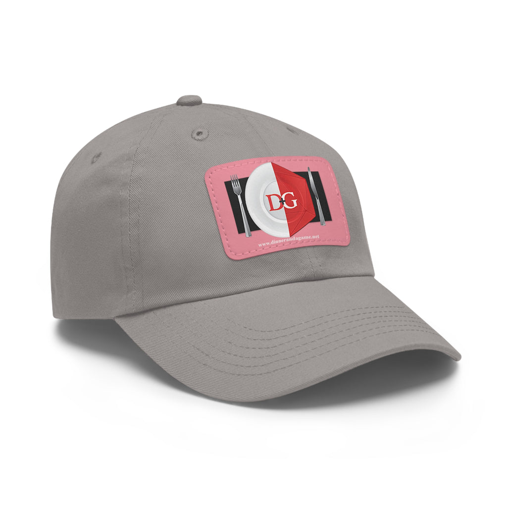 Dinner and a Game's Leather Patch Dad Hat