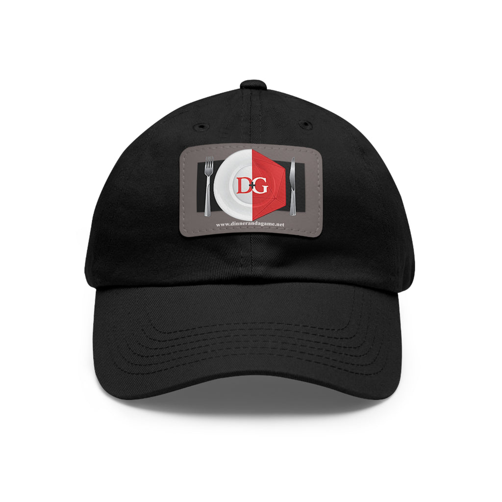 Dinner and a Game's Leather Patch Dad Hat