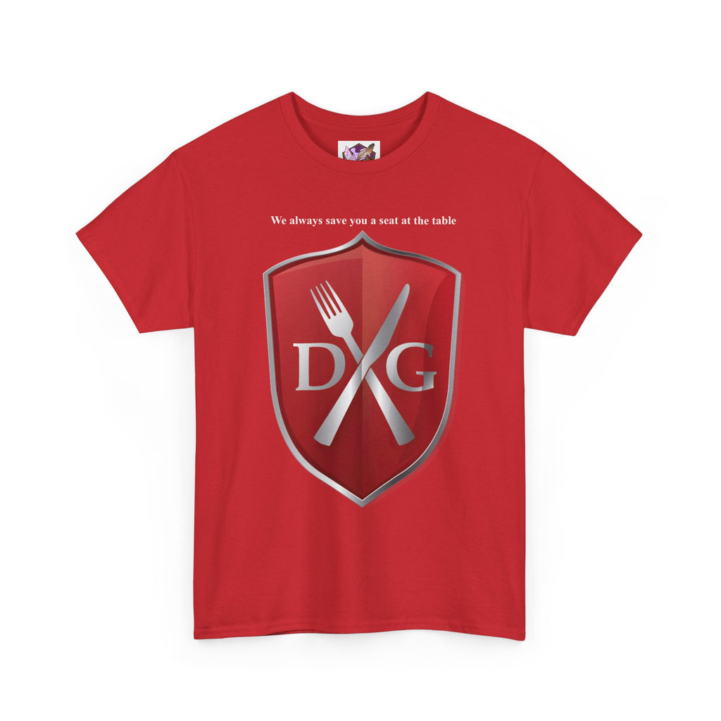 The Dinner and a Game branded shirt
