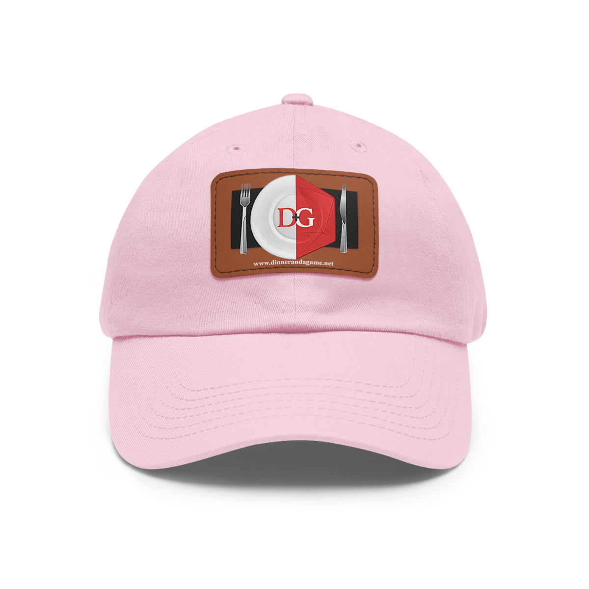 Dinner and a Game's Leather Patch Dad Hat