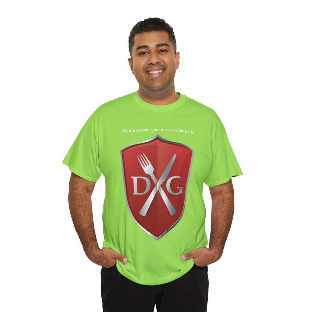 The Dinner and a Game branded shirt