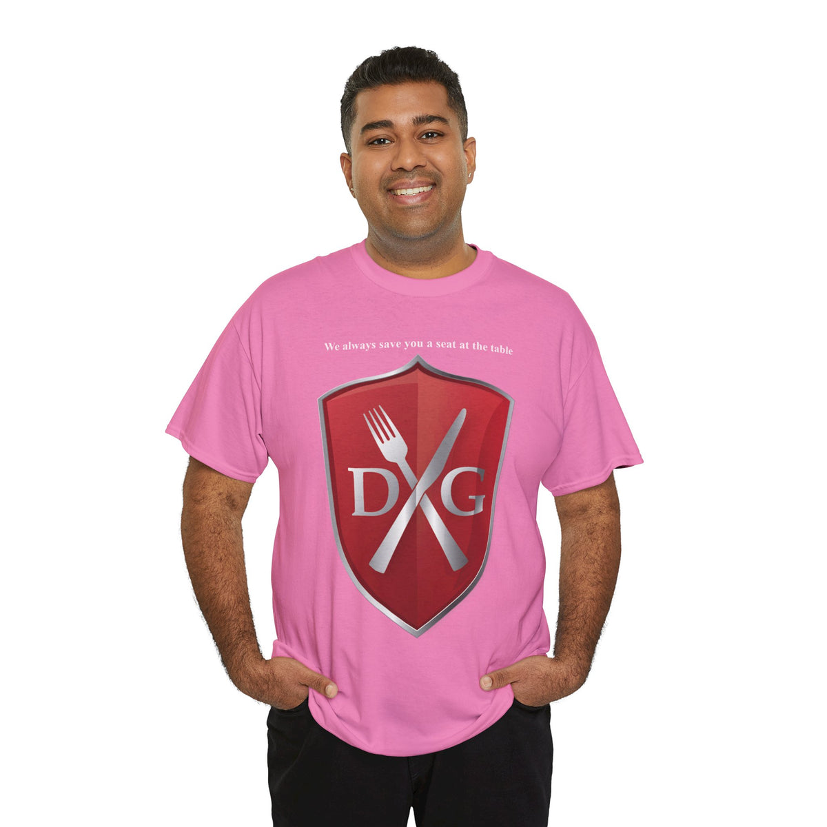 The Dinner and a Game branded shirt