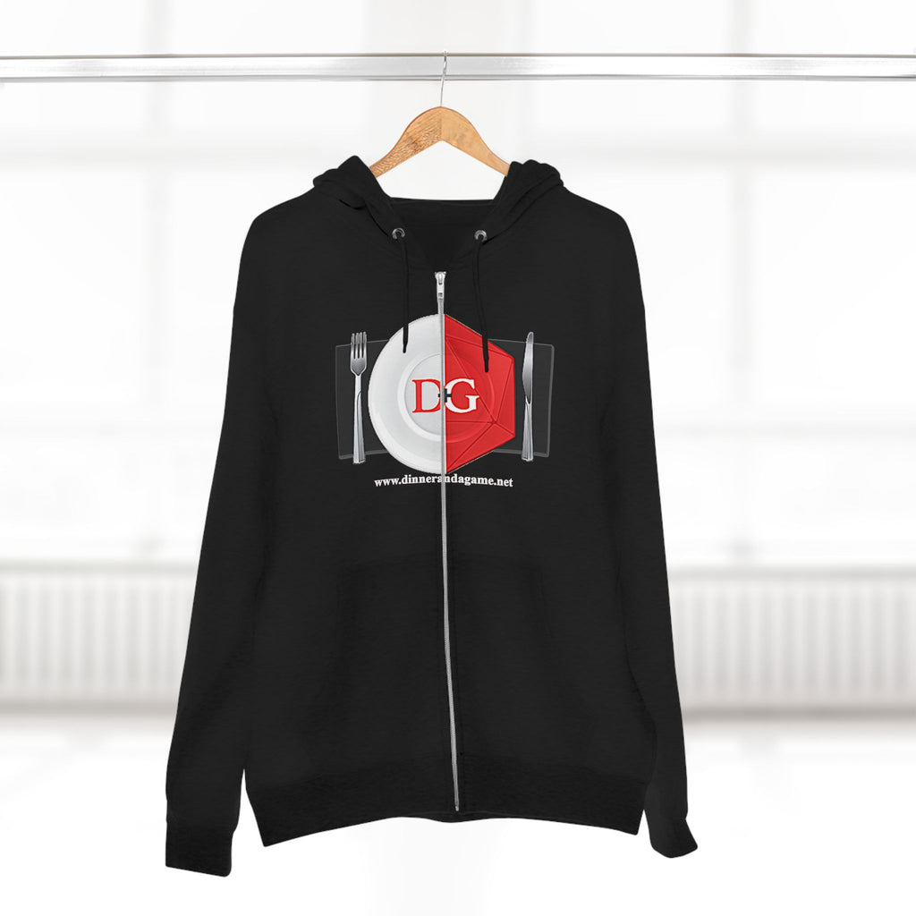 Dinner and a Game Zipper front hoodie