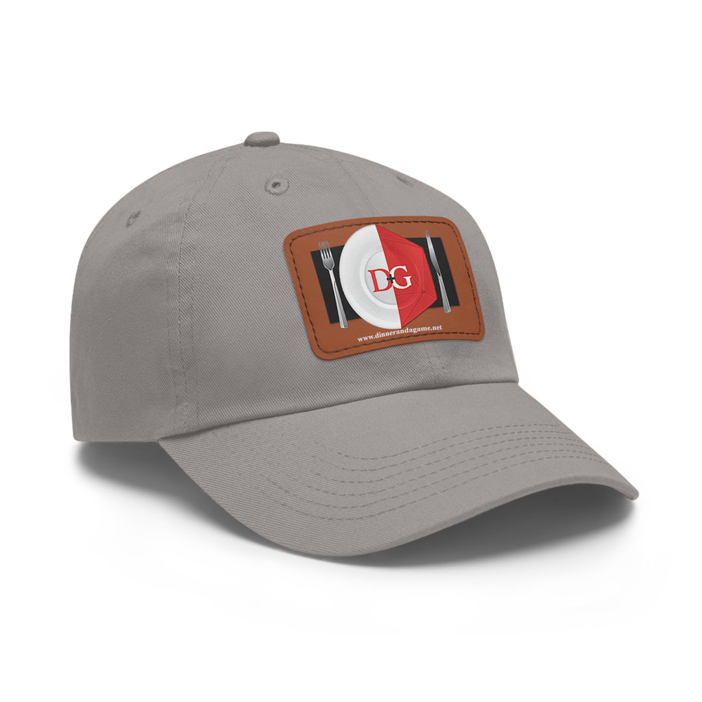 Dinner and a Game's Leather Patch Dad Hat