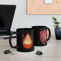 DNG Shield and Fireball Black Coffee Mug — 'We Always Save You a Seat at the Table' 11oz/15oz