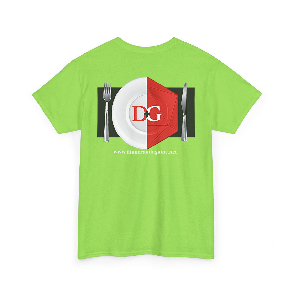 The Dinner and a Game branded shirt