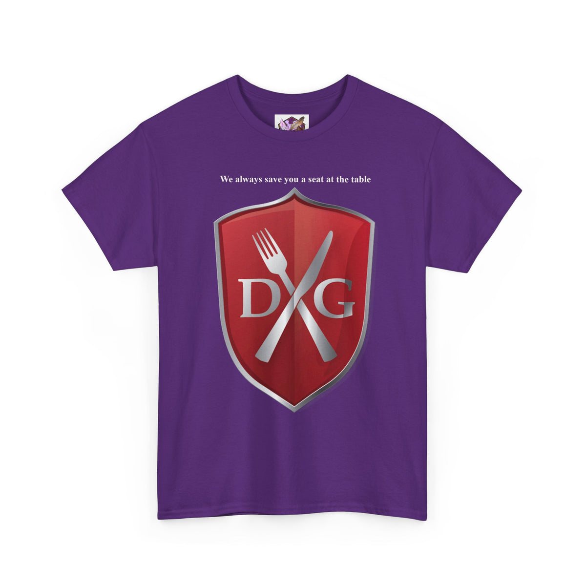 The Dinner and a Game branded shirt