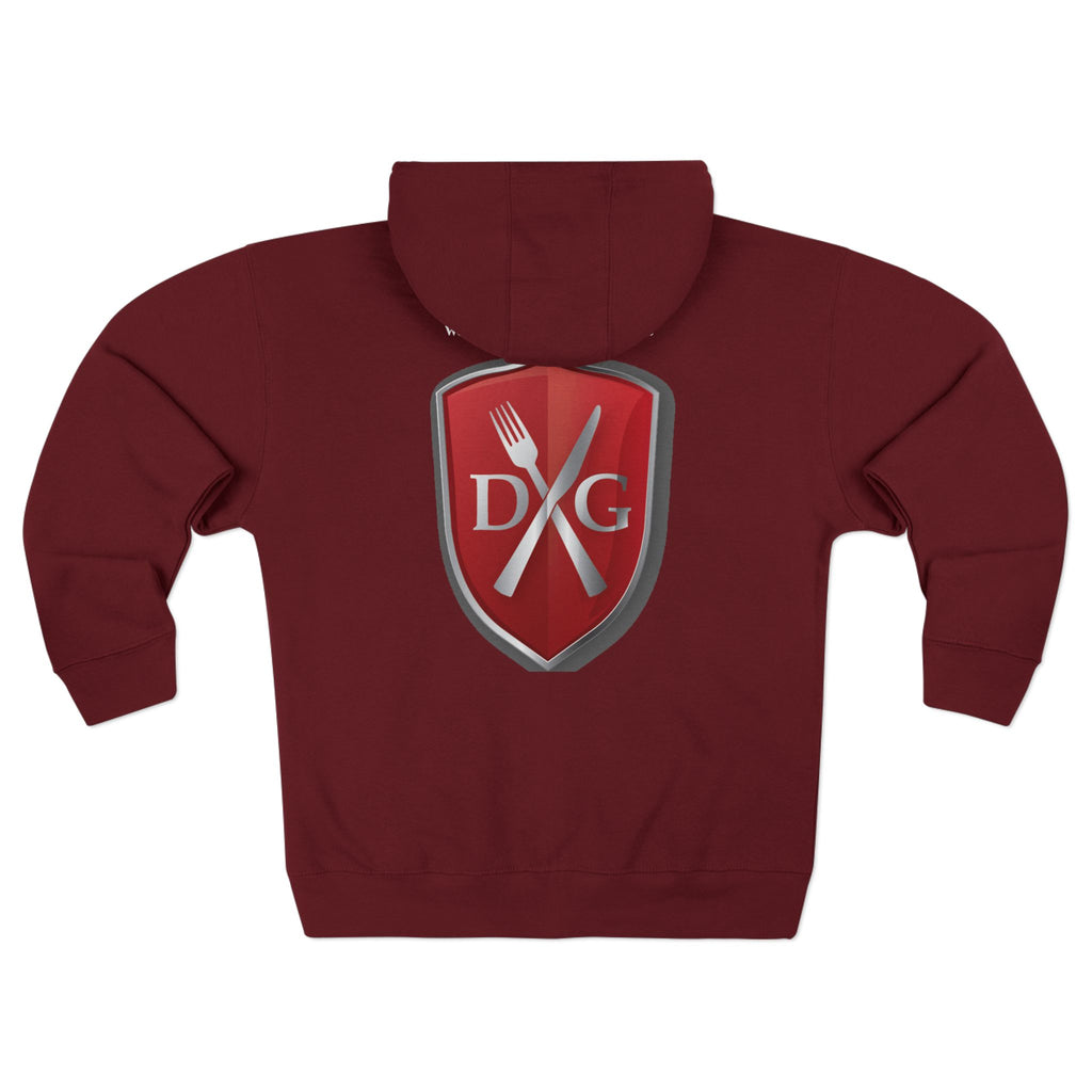 Dinner and a Game Zipper front hoodie