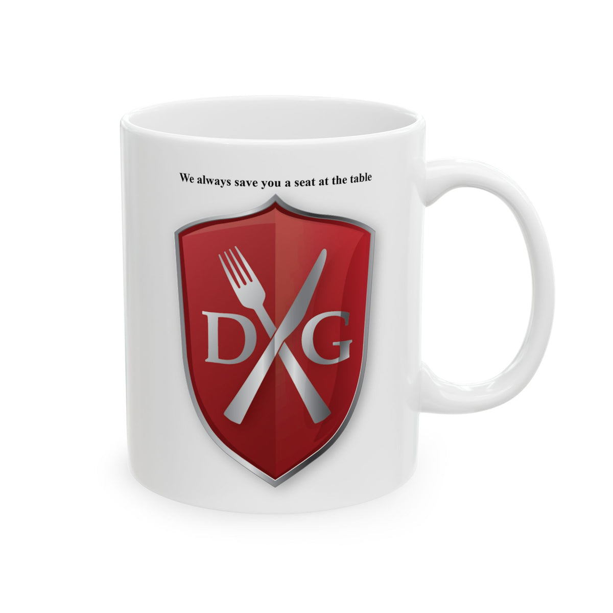 Dinner and a Game white Coffee Mug