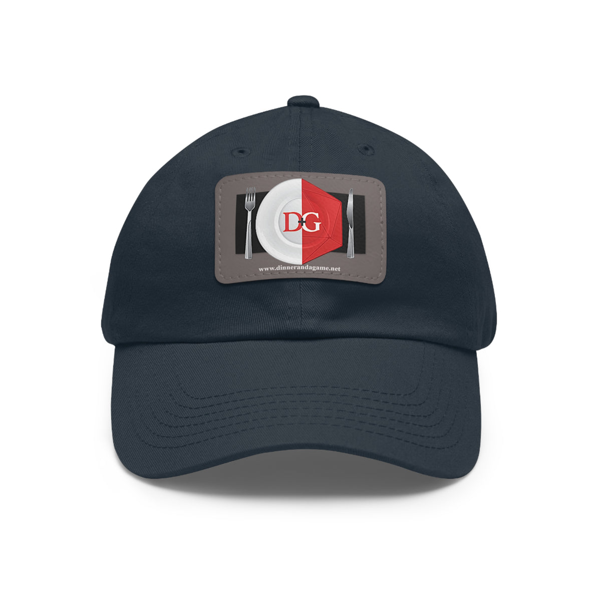 Dinner and a Game's Leather Patch Dad Hat