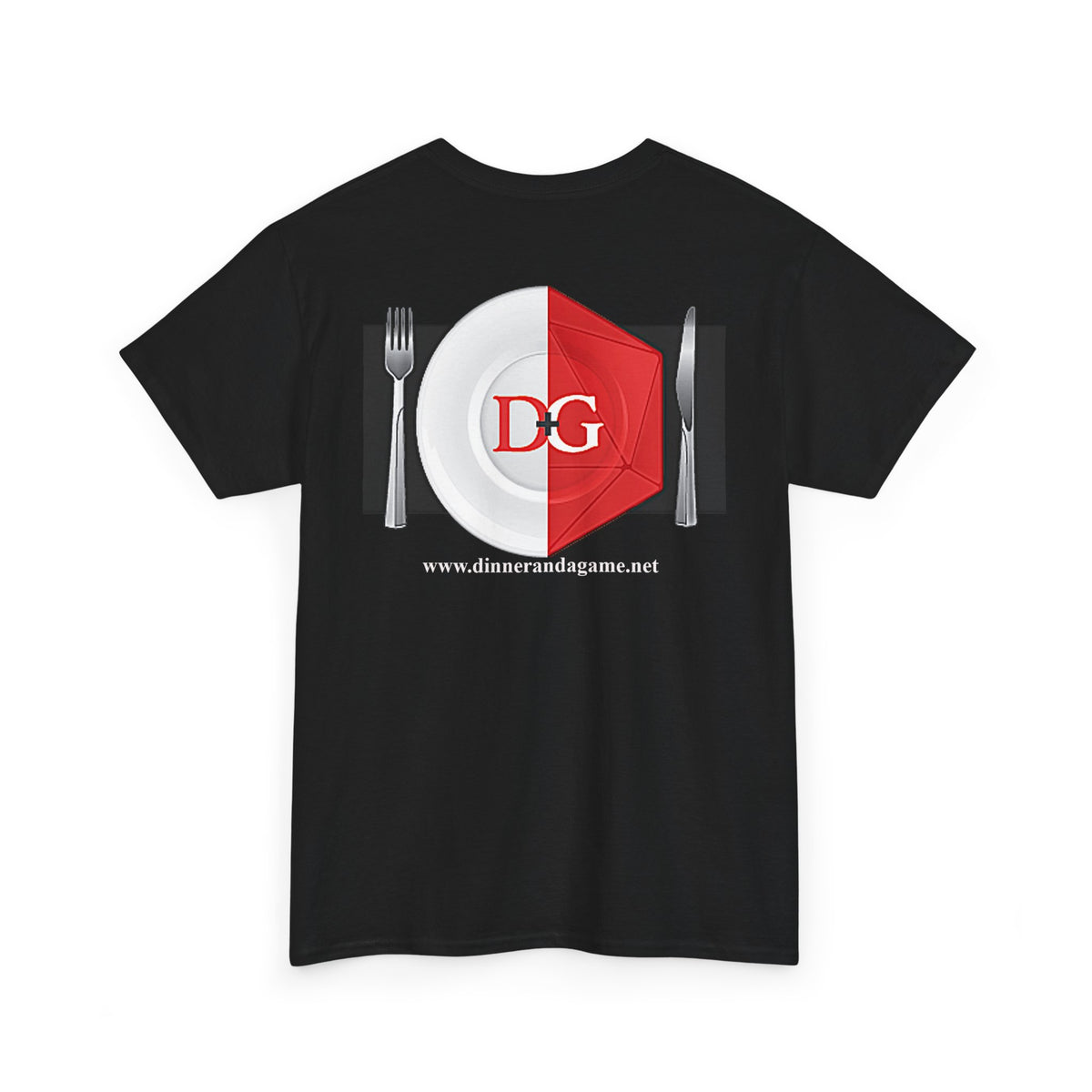 The Dinner and a Game branded shirt