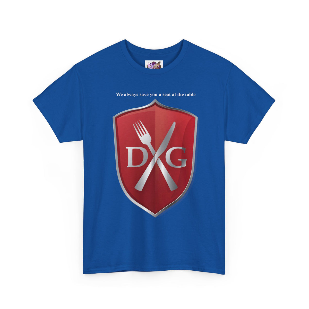 The Dinner and a Game branded shirt