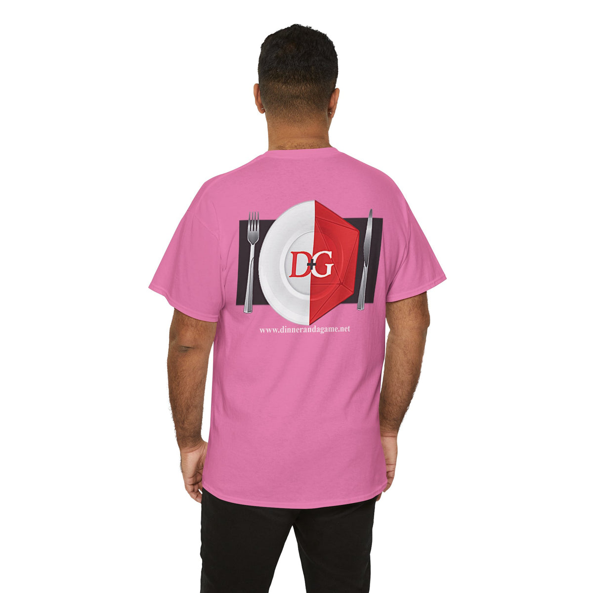 The Dinner and a Game branded shirt