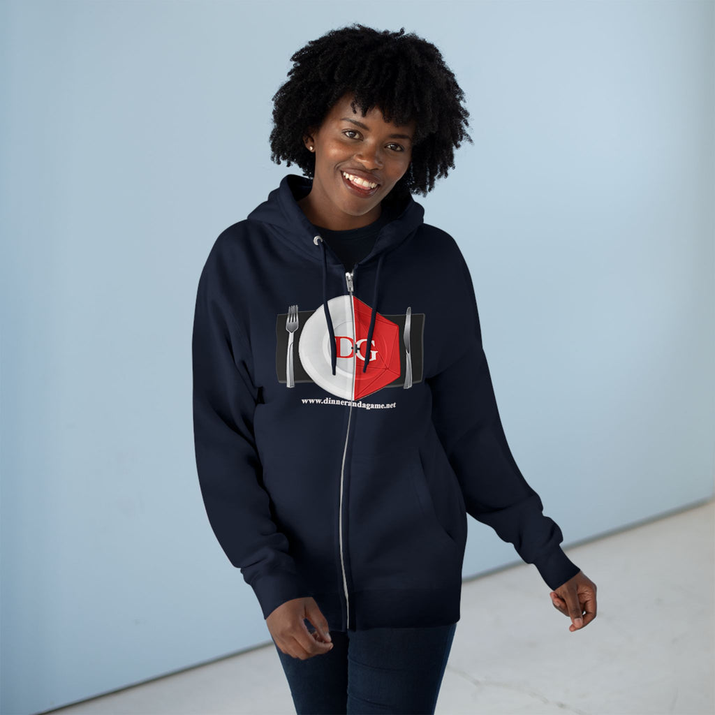 Dinner and a Game Zipper front hoodie